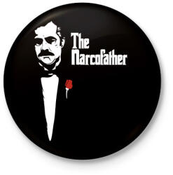printfashion The narcofather - Kitűző, hűtőmágnes - Fekete (3102275)