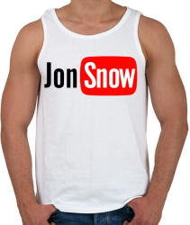 printfashion Jon Snow youtube - Férfi atléta - Fehér (1500488)