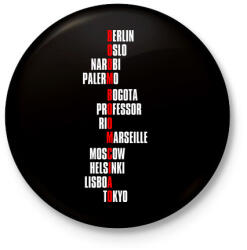 printfashion Boom Boom Ciao - Kitűző, hűtőmágnes - Fekete (3176248)