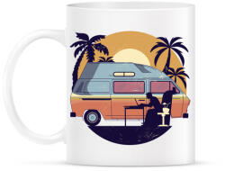 printfashion Kempingezés - Bögre - Fehér (5097719)