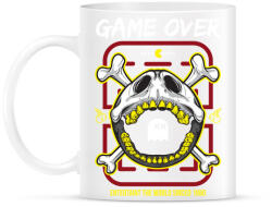 printfashion Pac Man vége - Bögre - Fehér (787545)