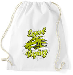 printfashion Expert Vaping - Sportzsák, Tornazsák - Fehér (853469)