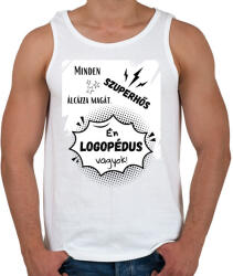 printfashion Logopédus 2 - Férfi atléta - Fehér (14650078)