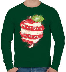 printfashion Szemem almája - Férfi pulóver - Sötétzöld (105168)