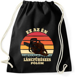 printfashion Láncfűrész / Favágó - Sportzsák, Tornazsák - Fekete (5760080)