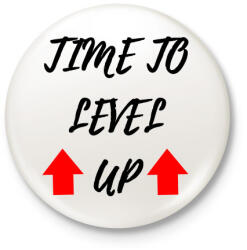 printfashion Itt az idő fejlődni - Kitűző, hűtőmágnes - Fehér (3079525)