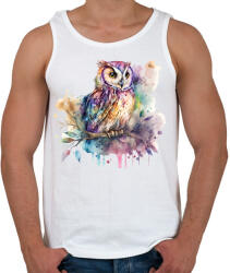 printfashion Bagoly - Férfi atléta - Fehér (13812577)