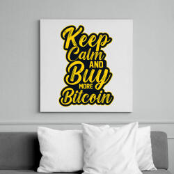 printfashion BITCOIN 4 EVER 12 - Vászonkép - Fehér (6639680)