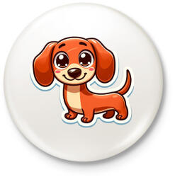 printfashion Cuki Tacsi - Kitűző, hűtőmágnes - Fehér (16713362)