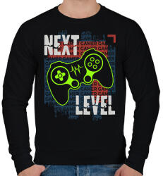 printfashion gamer - Férfi pulóver - Fekete (13707595)