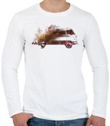 printfashion Drive me back home - Férfi hosszú ujjú póló - Fehér (220474)