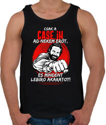 printfashion Csak a case ih ad nekem erőt - Férfi atléta - Fekete (7623200)