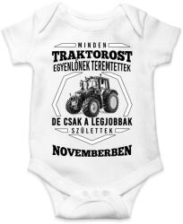 printfashion TRAKTOROS SZÜLINAP - November - Baba Body - Fehér (2646218)