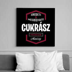 printfashion Cukrász prémium minőség - Vászonkép - Fekete (6647800)