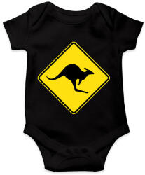 printfashion Kangaroo sign - Baba Body - Fekete (4826651)