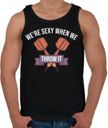 printfashion LMFAO Darts csapat - Férfi atléta - Fekete (2396153)