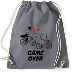 printfashion Legénybúcsú - GAME OVER - Sportzsák, Tornazsák - Grafitszürke (1006237)