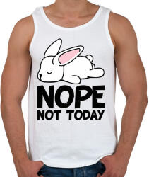 printfashion Not today puppy - Férfi atléta - Fehér (1984284)