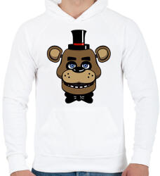 printfashion Five nights at Freddy's - fnaf - Férfi kapucnis pulóver - Fehér (13664111)
