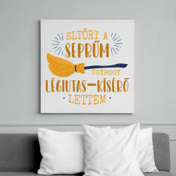 printfashion Légiutas-kísérő lettem - Vászonkép - Fehér (7689286)