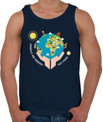 printfashion Az állatok a barátaink - Férfi atléta - Sötétkék (13353525)