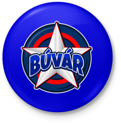 printfashion CAPTAIN BÚVÁR - Kitűző, hűtőmágnes - Királykék (10131434)