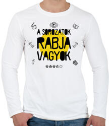 printfashion A sorozatok rabja - Férfi hosszú ujjú póló - Fehér (7484834)