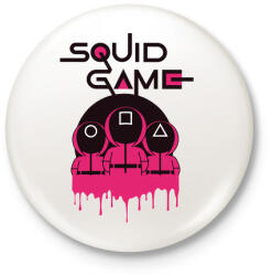 printfashion Squid game - Nyerd meg az életed N10 - Kitűző, hűtőmágnes - Fehér (5555579)