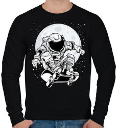 printfashion űrhajós - Férfi pulóver - Fekete (13695715)