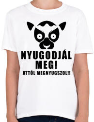 printfashion Nyugodjál meg attól megnyugszol póló - Gyerek póló - Fehér (9393295)