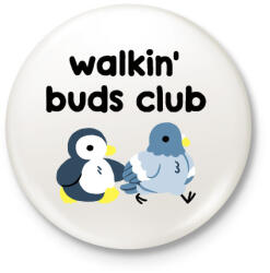 printfashion Walkin' buds - Kitűző, hűtőmágnes - Fehér (3084002)