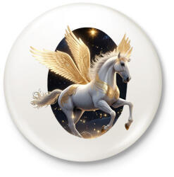 printfashion Táltos paripa - Kitűző, hűtőmágnes - Fehér (14867260)