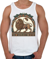 printfashion Oroszlán - Férfi atléta - Fehér (14893749)