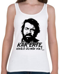 printfashion Kár érte, kiváló ügynök volt - Női atléta - Fehér (11791997)