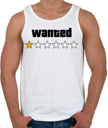 printfashion Wanted Level 1 - Férfi atléta - Fehér (16430594)