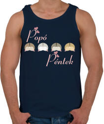 printfashion Popó péntek - Férfi atléta - Sötétkék (14491289)