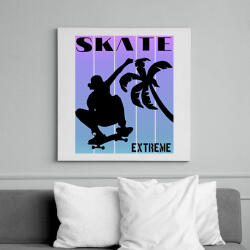 printfashion Skate extreme sport - Vászonkép - Fehér (6634654)