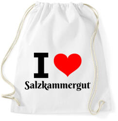 printfashion I love Salzkammergut - Sportzsák, Tornazsák - Fehér (10650789)