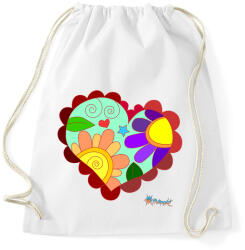 printfashion Sziv3 - Sportzsák, Tornazsák - Fehér (780337)