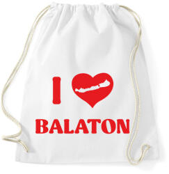printfashion I Love Balaton - Sportzsák, Tornazsák - Fehér (7345333)