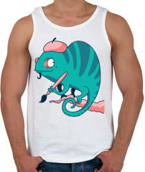 printfashion Kaméleon - Férfi atléta - Fehér (5226466)