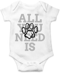 printfashion All you need is dog - Baba Body - Fehér (9955852)