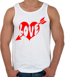 printfashion LOVE - Férfi atléta - Fehér (2185302)