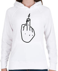printfashion FCK gyertya - Női kapucnis pulóver - Fehér (2654138)