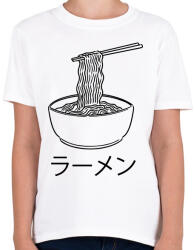 printfashion Ramen tészta - Gyerek póló - Fehér (13358259)