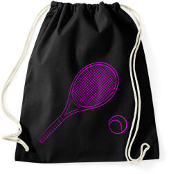 printfashion tennis pink - Sportzsák, Tornazsák - Fekete (2694781)