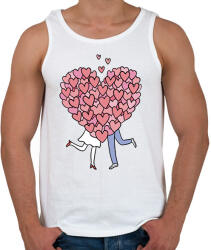 printfashion Szerelmes pár - Férfi atléta - Fehér (11880029)