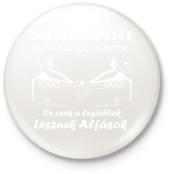 printfashion Alfa Romeo (legjobb) - Kitűző, hűtőmágnes - Fehér (7172310)