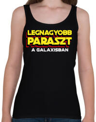 printfashion LEGNAGYOBB PARASZT A GALAXISBAN - Női atléta - Fekete (11575745)