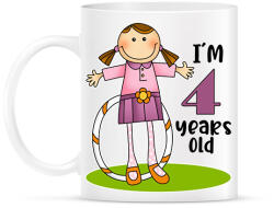 printfashion 4 years old" for girl - Bögre - Fehér (13460084)